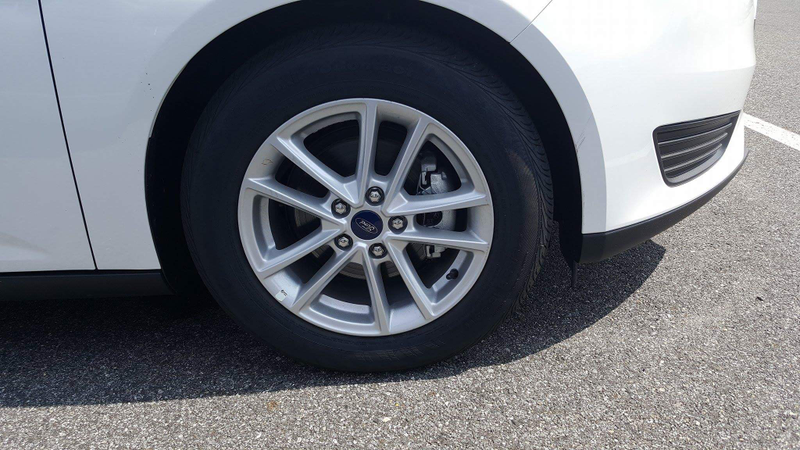 Disc brakes and 5 spoke wheels instead of hubcaps? Not too shabby.